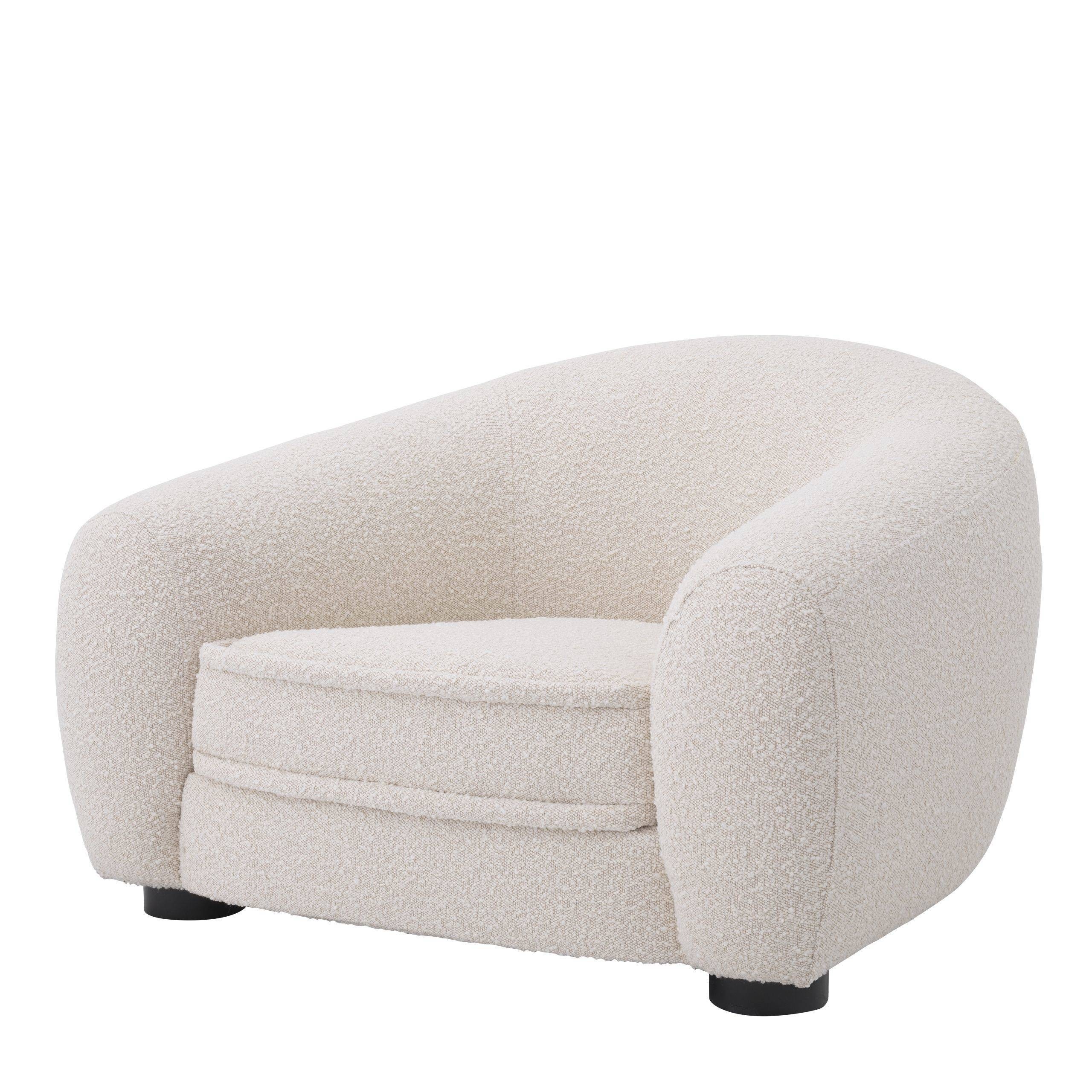 Freud Boucle Cream Armchair SHOP NOW